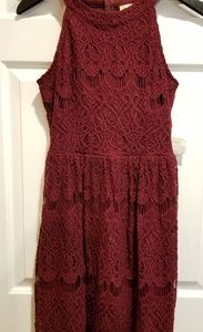 Altar'd State burgundy dress S